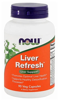 NOW Ливерол Рефреш, капсулы 825 мг, 90 шт.