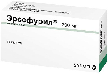 Эрсефурил, капсулы 200 мг, 14 шт. 
