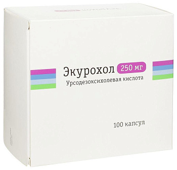 Экурохол, капсулы 250 мг, 100 шт. 