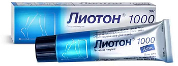 Лиотон 1000, гель 1000 МЕ/г, 30 г 