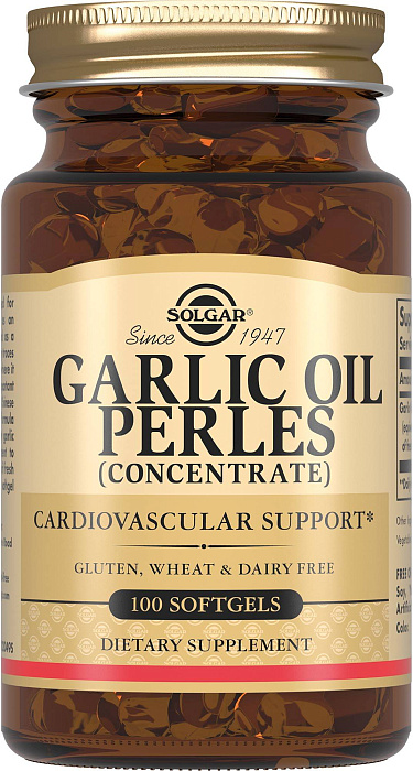 Солгар Чесночное масло перлес, капсулы, 100 шт.