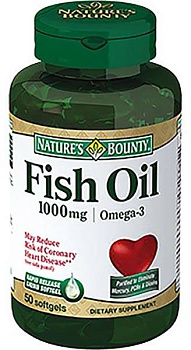 Nature'S Bounty Рыбий жир Омега-3, капсулы 1000 мг, 50 шт.