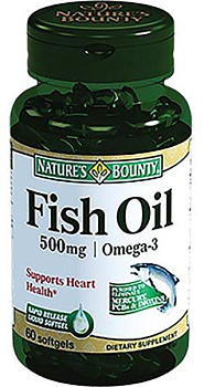 Nature'S Bounty Рыбий жир Омега 3, капсулы 500 мг, 60 шт.