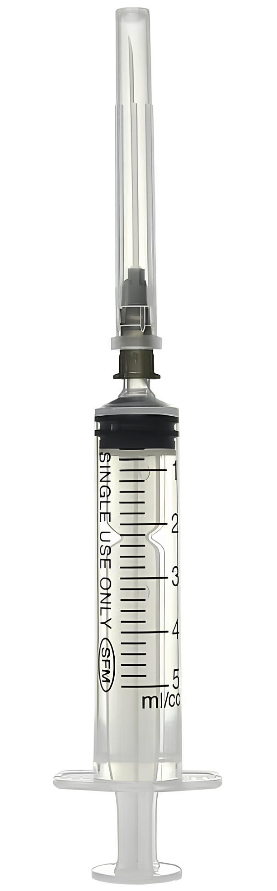 Шприц одноразовый стерильный трехкомпонентный, 5 мл