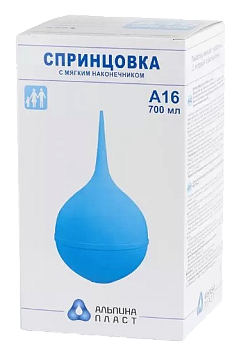 Спринцовка ПВХ А №16 с мягким наконеч. в инд. упак. х1
