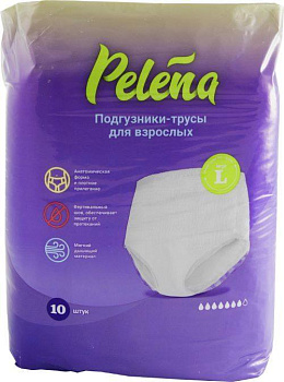 Pelena, подгузники-трусики одноразовые (L, 100-150 см), 10 шт.