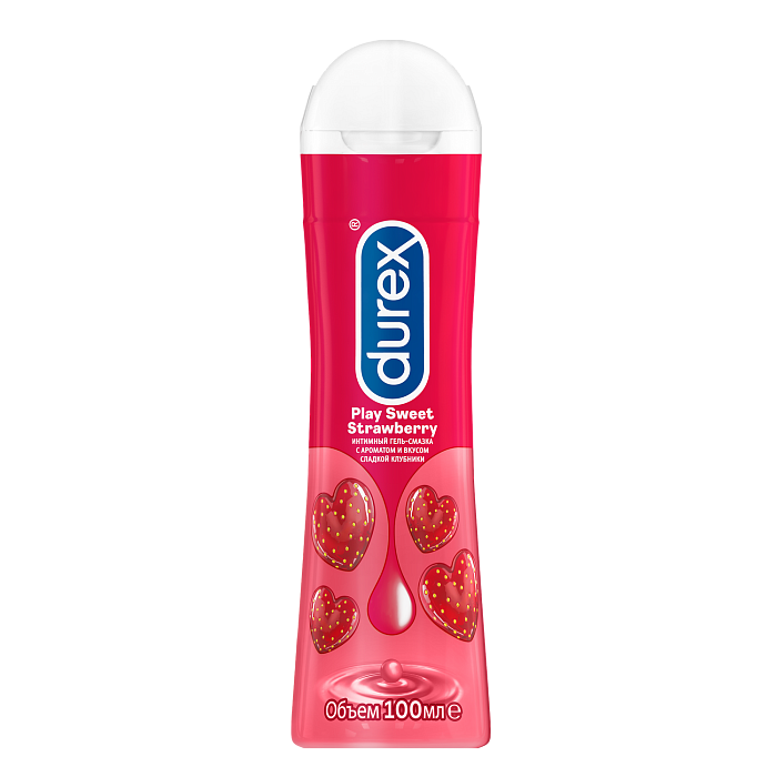 Durex Play Sweet Strawberry, гель-смазка, 100 мл