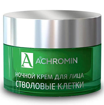 Ахромин, крем для лица ночной (со стволовыми клетками яблока), 50 мл