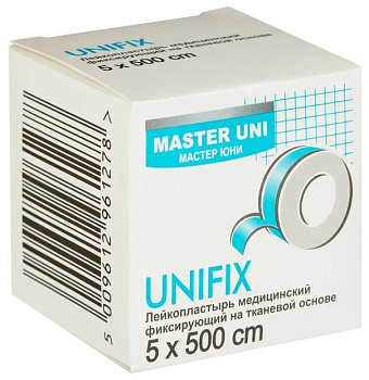 Master Uni Unifix, лейкопластырь на тканевой основе 5 х 500 см