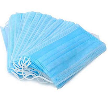 Маска медицинская трехслойная нетканая Стандарт 2, 175 мм х 95 мм, 50 шт.