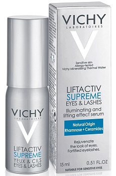 Vichy Liftactiv Serum 10, сыворотка для глаз и ресниц 15 мл