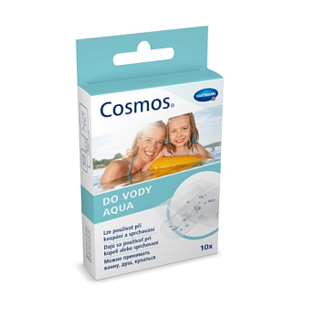 Cosmos Aqua, пластырь-пластинка водостойкий (3 размера), 10 шт.