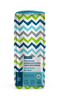 Пеленки впитывающие одноразовые ComForte, 60 см х 90 см, 10 шт.