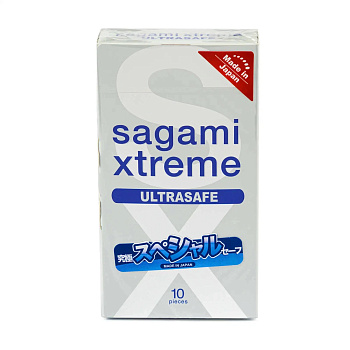 Sagami Презервативы Xtreme Ultrasafe, 10 шт.