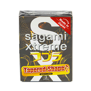 Sagami Презервативы Xtreme Cobra, 3 шт.