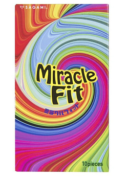 Sagami Презервативы Miracle Fit супероблегающие, 10 шт.