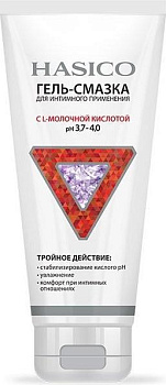 HASICO гель-смазка с L- молочной кислотой ph 3,7-4,0 100 мл
