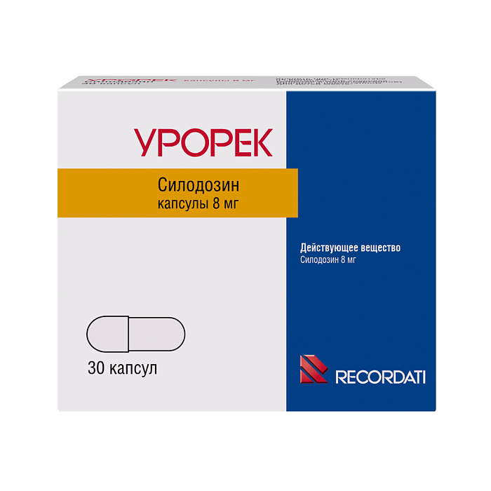 Урорек, капсулы 8 мг, 30 шт. 