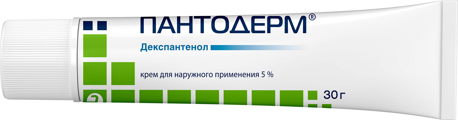 Упаковка препарата Пантодерм, крем 5%, 30 г