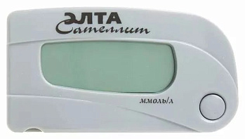 Глюкометр Сателлит портативный ПКГ-02 (с полоской ПКГ-02 и 10 тест-полосками)