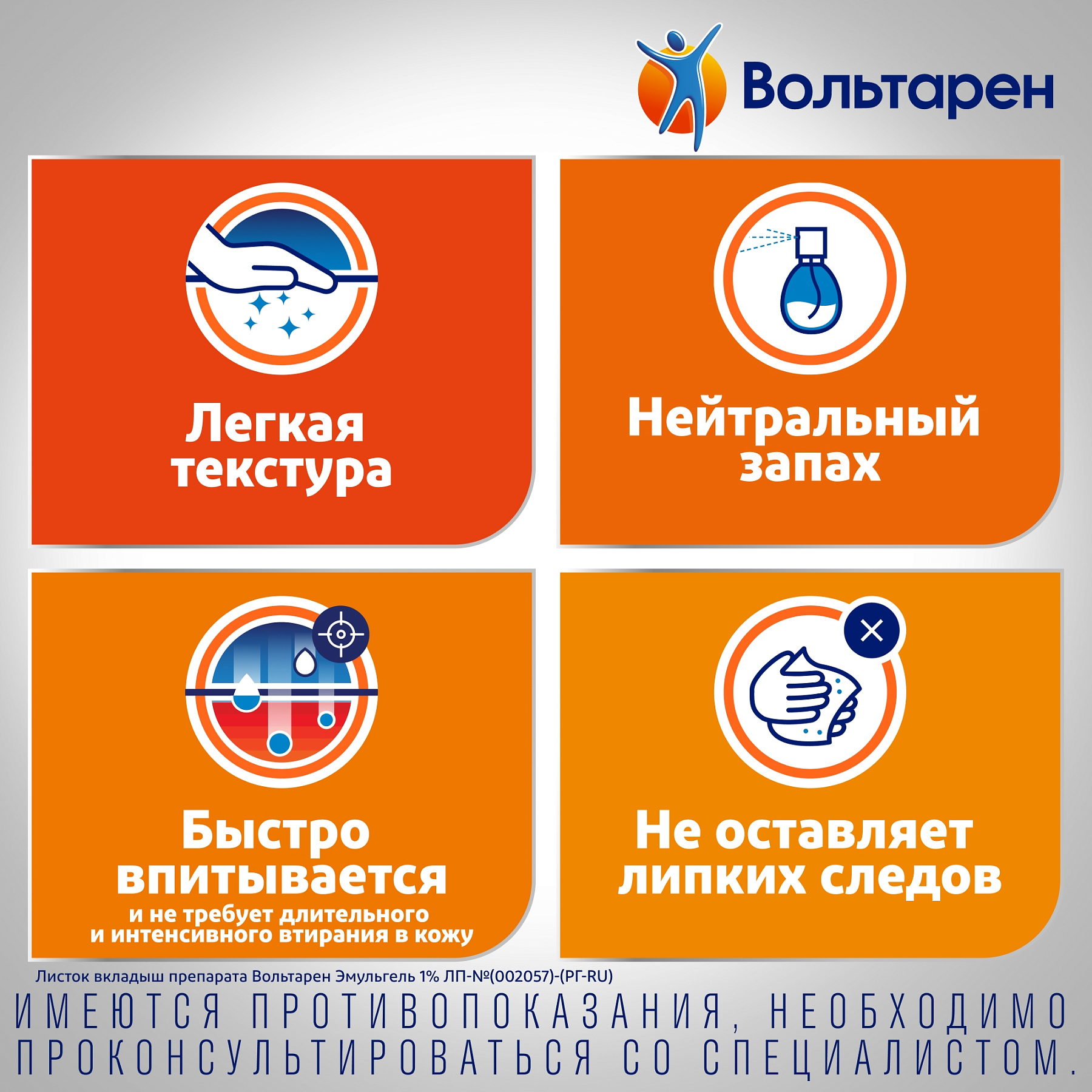 Вольтарен Эмульгель 1% при боли в спине, мышцах и суставах, диклофенак ...