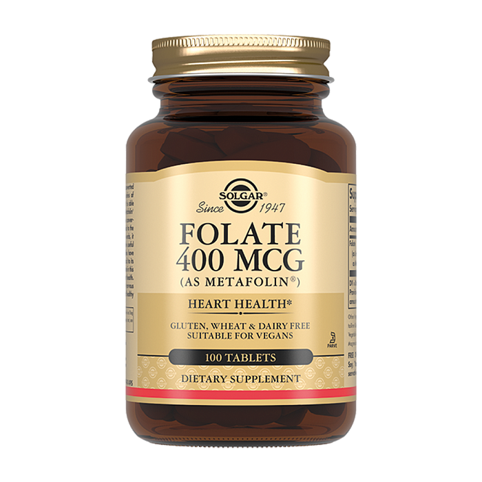 Солгар Фолат Метафолин 400 мкг, таблетки, 100 шт.