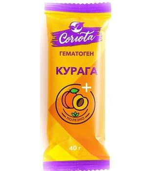 Гематоген народный Coriota с курагой, 40 г