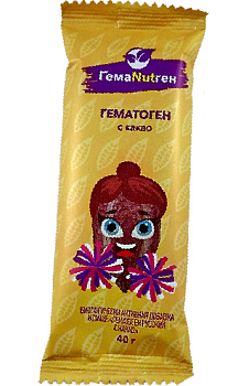 Гематоген русский Гемаnutген с какао, 40 г
