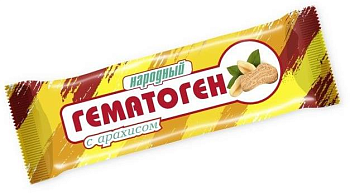 Гематоген Народный Гемаnutген (с арахисом), 40 г