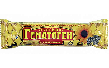 Гематоген Гемаnutгen русский с семечками, 40 г