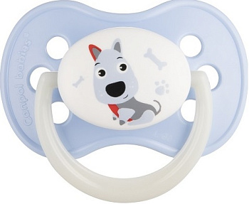 Canpol Пустышка латексная, круглая, Animals, 1 шт., 6-18 месяцев