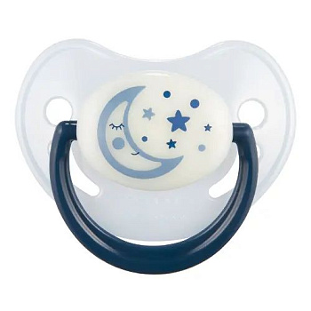 Canpol Пустышка анатомическая, силиконовая, Night Dreams, 1 шт., 6-18 месяцев