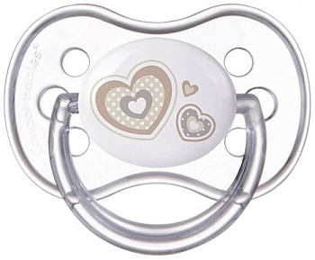 Newborn baby, пустышка симметричная силиконовая (6-18 месяцев, белый)