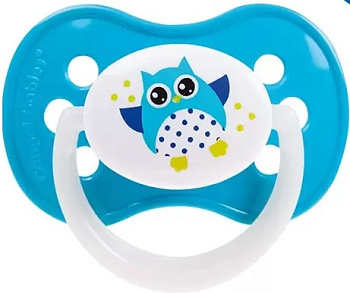 Owl (сова), пустышка симметричная силиконовая (от 18 месяцев), 1 шт.