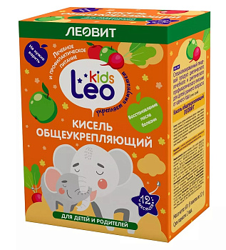 Леовит Leo Kids Кисель Общеукрепляющий для детей, пакетик 12 г, 5 шт