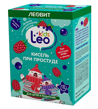 Леовит Leo Kids Кисель При простуде для детей, пакетик 12 г, 5 шт. 