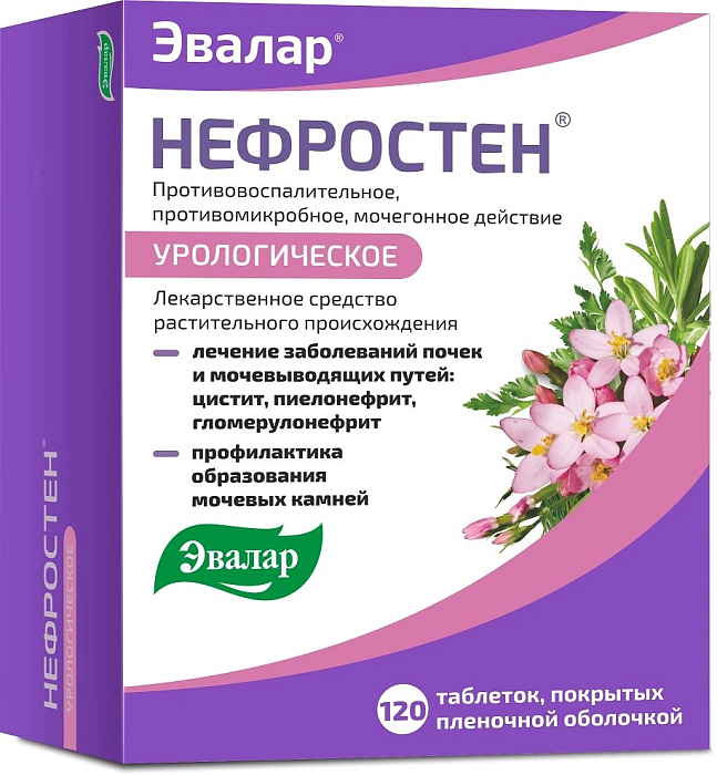 Нефростен, таблетки покрыт. плен. об., 120 шт. (арт. 246135)