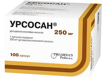 Урсосан, капсулы 250 мг, 100 шт. (арт. 206274)