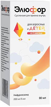 Элюфор, суспензия для внутреннего применения 200 мг/5мл, 90 мл 