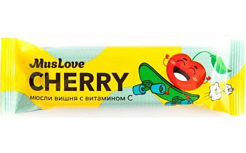 MusLove, мюсли вишня с витамином С, 25 г
