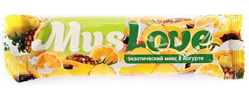 Муслав, батончик в йогурте (экзотический микс), 25 г