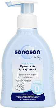 Sanosan, крем-гель для купания, 200 мл