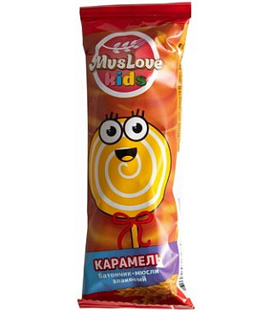 MusLove Kids, батончик мюсли злаковый (карамель), 24 г
