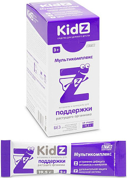 Kidz Мультикомплекс, батончик желейный (стик), 14 шт.