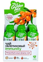 Фото Голден Микс чай облепиховый Immunity стик-пакеты 18 г х21 Фото Голден Микс чай облепиховый Immunity стик-пакеты 18 г х21