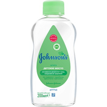 Johnson's, масло с алоэ, 200 мл