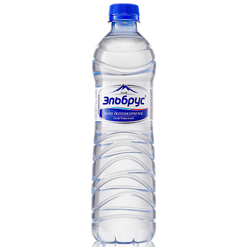 Эльбрус, вода минеральная газированная 0,5 л