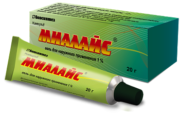 Миалайс, гель 1%, 20 г 