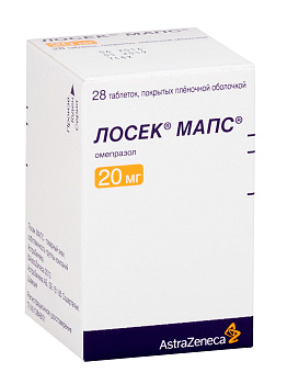 Лосек МАПС, таблетки покрыт. плен. об. 20 мг, 28 шт. 