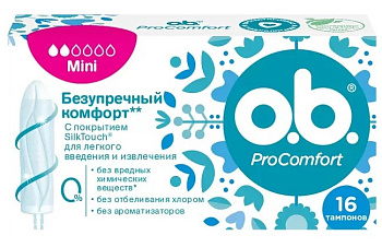 Тампоны O.B. Procomfort мини, 16 шт